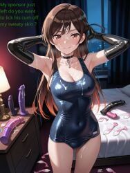 asukasslave, 1girls, armpits, bed, bedroom