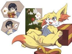 fennekin, generation_6_pokemon, pokemon_(species), christmas, holidays