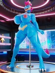 feraligatr, generation_2_pokemon, pokemon_(species), yuki_(evov1), yukigatr_(evov1)