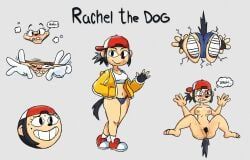 4_fingers, animate_inanimate, anthro, ball_transformation, baseball_cap_only