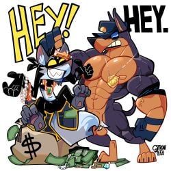 cationalfa, abs, anthro, armband, balls