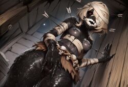 draugr, original_character, original, paigen, 1girls