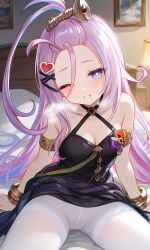 aino_(genshin_impact), genshin_impact, 1boy, 1girls, blue