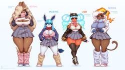 eeveelution, generation_4_pokemon, glaceon, infernape, jun_(gammainks)