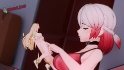 mythra_(xenoblade), oc, infected_heart, cunnilingus, drinking_squirt