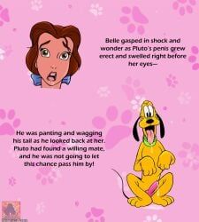 belle_(beauty_and_the_beast), pluto_(disney), beauty_and_the_beast_(1991_film), disney, disney_princess