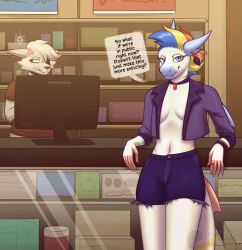 angie_imagines, anthro, aquatic, arm_fin, arm_support