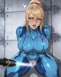 samus_aran, zero_suit_samus, metroid, angry_female, attitude_adjustment