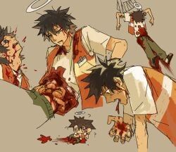 1boy, ?, black_eyes, black_hair, blood