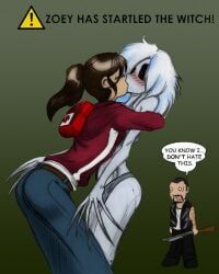francis_(left_4_dead), witch_(left_4_dead), zoey_(left_4_dead), left_4_dead, left_4_dead_(series)