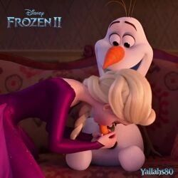 elsa_(frozen), olaf_(frozen), disney, disney_princess, frozen_(film)