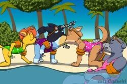 baloo, bandit_heeler, mr._wolf_(the_bad_guys), tom_sawyer, bluey_(series)