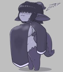 gresha_(lurchillustrates), original, lurchillustrates, 1girls, black_hair