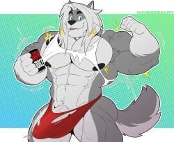 mac_b._howlin, mcnubbies, abs, after_exercise, anthro
