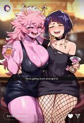adult_mina, ashido_mina, jiro_kyoka, jirou_kyouka, kyoka_jiro