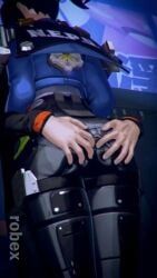 wise_(zenless_zone_zero), zhu_yuan, zenless_zone_zero, roobexx, 1boy