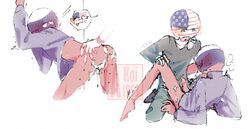 russia_(countryhumans), united_states_of_america_(countryhumans), countryhumans, akai1993, 2boys