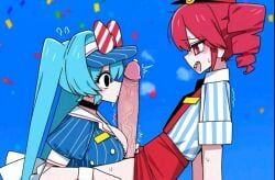 hatsune_miku, kasane_teto, mesmerizer_miku, mesmerizer_teto, mesmerizer_(vocaloid)