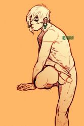 jodio_joestar, jojo's_bizarre_adventure, the_jojolands, 1boy, ear_piercing