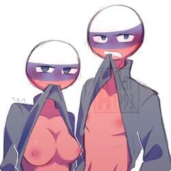 russia_(countryhumans), countryhumans, countryhumans_girl, akai1993, 1boy