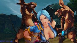 kritika, 1girls, 2boys, female, goblin