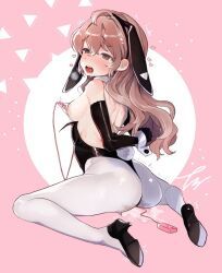 original, tama_launcher, 1girls, ahe_gao, animal_ears