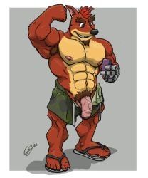crunch_bandicoot, activision, crash_(series), chestnuts_(artist), 1boy