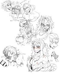 aizetsu, akaza_(kimetsu_no_yaiba), douma, gyokko, hantengu
