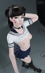 d.va, schoolgirl_d.va, overwatch, qua, 1girls