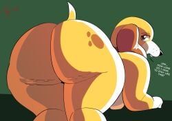 martha_lorraine, martha_speaks, toonarscontent, anthro, ass