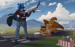 bigdarkfluff, 1boy, 1futa, 4_fingers, aircraft