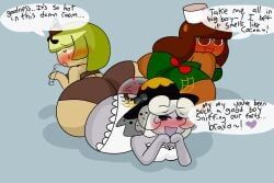 anon, anonymous_male, cocoa_cookie, green_tea_mousse_cookie, truffle_cookie