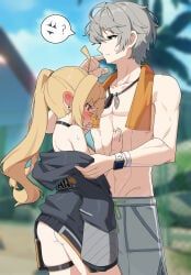 luciana_de_montefio, wise_(peaceful_waves)_(zenless_zone_zero), wise_(zenless_zone_zero), zenless_zone_zero, wak_kun