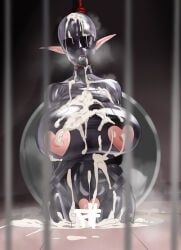 rbqinori, bondage, cum, cum_on_body, cum_on_face