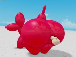 muitetul, anal_sex, ass, back_view, balloon