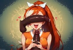 crunchyroll-hime, crunchyroll, 1girls, 2boys, abs