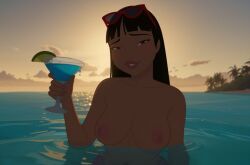 chel, chel_(the_road_to_el_dorado), dreamworks, beach, brown_skin