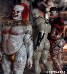 freddy_krueger, pennywise, pinhead, hellraiser, it