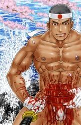 original_character, original, gokko, 1boy, abs