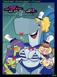 eelie_applebottom, pearl_krabs, sandy_cheeks, nickelodeon, spongebob_squarepants