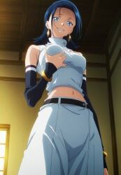 yuka_okkotsu, jujutsu_kaisen, jujutsu_kaisen_modulo, 1girls, black_hair