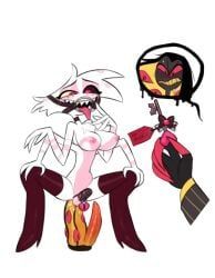 angel_dust_(hazbin_hotel), sir_pentious_(hazbin_hotel), hazbin_hotel, spindlehorse_toons, vivienne_medrano