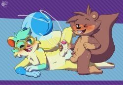 bo_(nutty_bo), retro_the_squirrel_(areretroshsl), nutty_bo, balls, blush