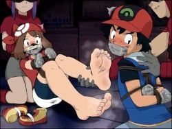 ash_ketchum, grunt_(pokemon), may_(pokemon), team_magma, team_magma_grunt