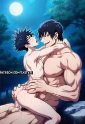 fushiguro_megumi, toji_fushiguro, jujutsu_kaisen, sexdyaoi, big_top