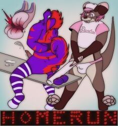 goldnamaterasu, aardwolf, animal_genitalia, animal_penis, anthro