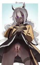 tuye_(arknights), arknights, mirin_chikuwa, bar_censor, black_nails
