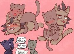 alice_(mewgenics), chan_hung, draven_(mewgenics), mewgenics, 2boys