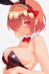 sayori_(doki_doki_literature_club), doki_doki_literature_club, kun_kaiss, big_breasts, bunny_ears