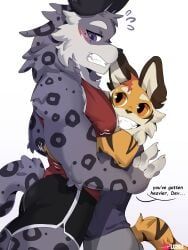 dev_(i_think_i_like_you), red_(i_think_i_like_you), i_think_i_like_you, blush, blush_lines